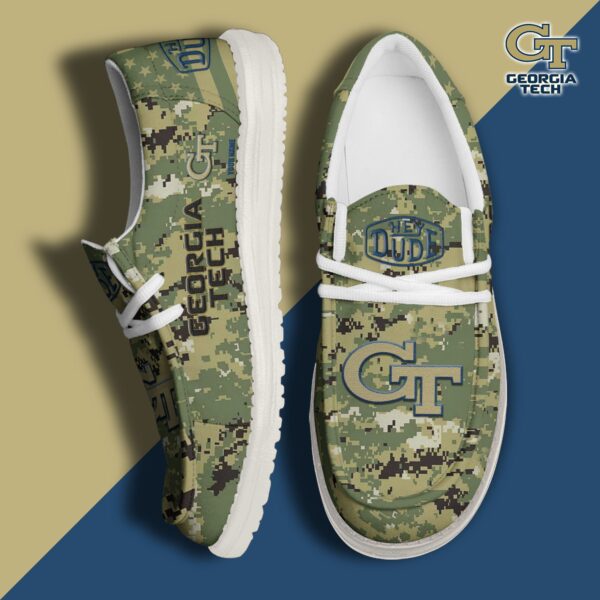 Tubopro Georgia Tech Yellow Jackets Personalized Hey Dude Shoes For Men And Women