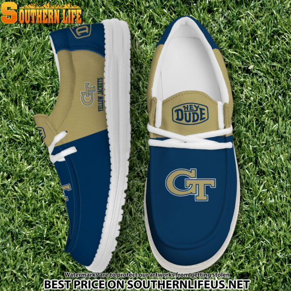 Tubopro Georgia Tech Yellow Jackets Personalized Hey Dude Shoes For Men And Women