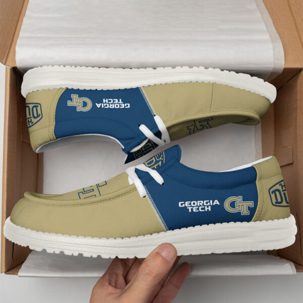 Tubopro Georgia Tech Yellow Jackets Personalized Hey Dude Shoes For Men And Women - Image 3
