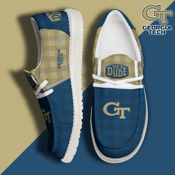 Tubopro Georgia Tech Yellow Jackets Personalized Hey Dude Shoes For Men And Women