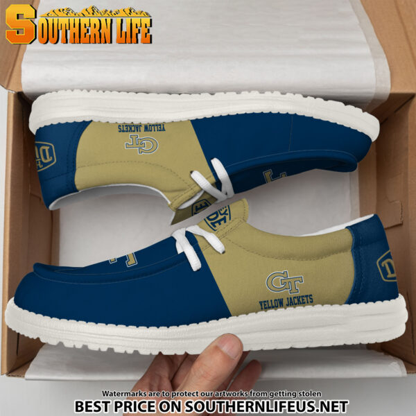 Tubopro Georgia Tech Yellow Jackets Personalized Hey Dude Shoes For Men And Women - Image 3