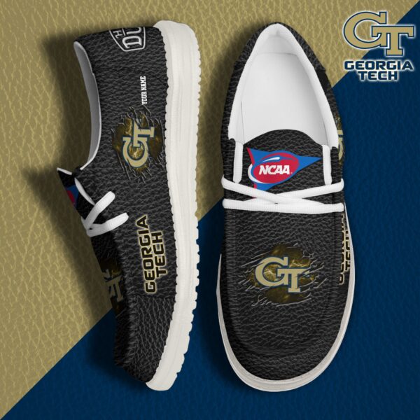 Tubopro Georgia Tech Yellow Jackets Personalized Hey Dude Shoes For Men And Women