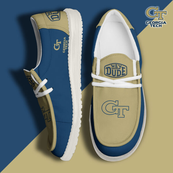 Tubopro Georgia Tech Yellow Jackets Personalized Hey Dude Shoes For Men And Women