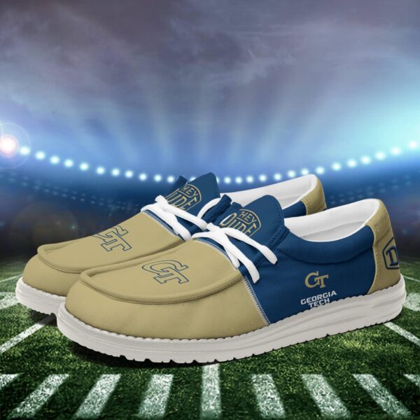 Tubopro Georgia Tech Yellow Jackets Personalized Hey Dude Shoes For Men And Women - Image 4