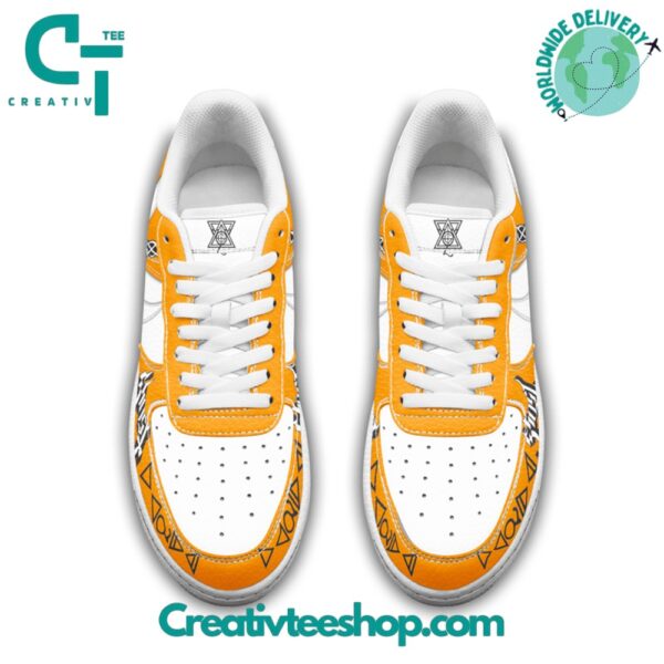 Tubopro Ghost Band Orange Air Low-Top Sneakers Shoes For Men And Women - Image 2