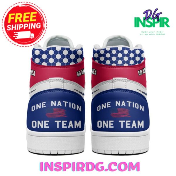 Tubopro Go American One Nation One Team USA AJ1 High Sneakers Shoes For Men And Women - Image 3