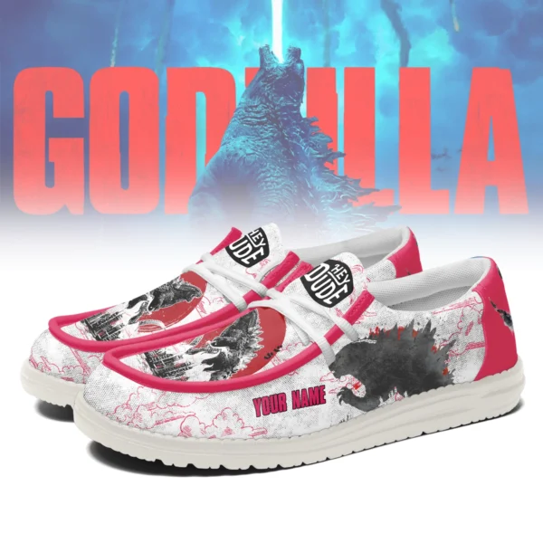 Tubopro Godzilla Personalized Hey Dude Shoes For Men And Women