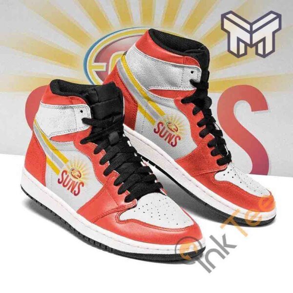 Tubopro Gold Coast Suns AJ1 High Sneakers Shoes For Men And Women
