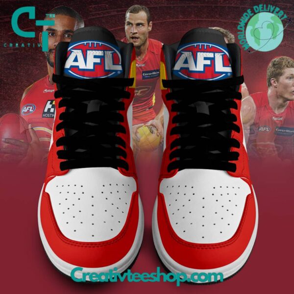 Tubopro Gold Coast Suns AJ1 High Sneakers Shoes For Men And Women - Image 2