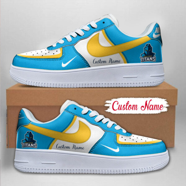 Tubopro Gold Coast Titans Air Low-Top Sneakers Shoes For Men And Women - Image 2