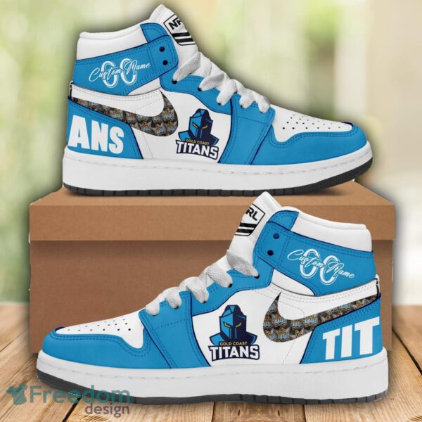 Tubopro Gold Coast Titans AJ1 High Sneakers Shoes For Men And Women
