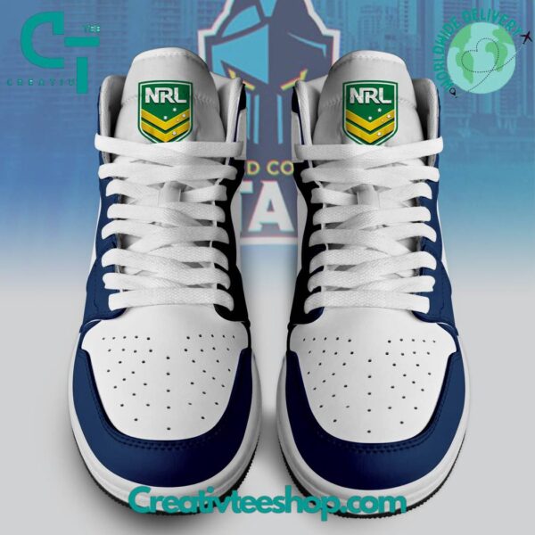 Tubopro Gold Coast Titans AJ1 High Sneakers Shoes For Men And Women - Image 2