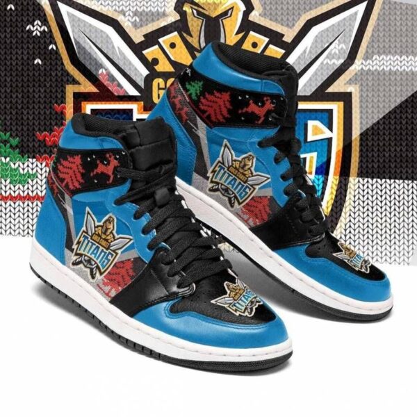 Tubopro Gold Coast Titans NRL AJ1 High Sneakers Shoes For Men And Women