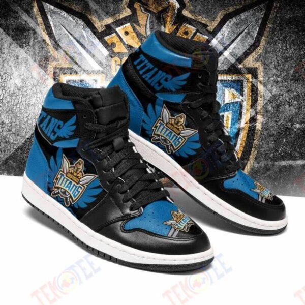 Tubopro Gold Coast Titans NRL AJ1 High Sneakers Shoes For Men And Women