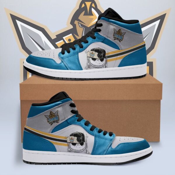 Tubopro Gold Coast Titans NRL AJ1 High Sneakers Shoes For Men And Women