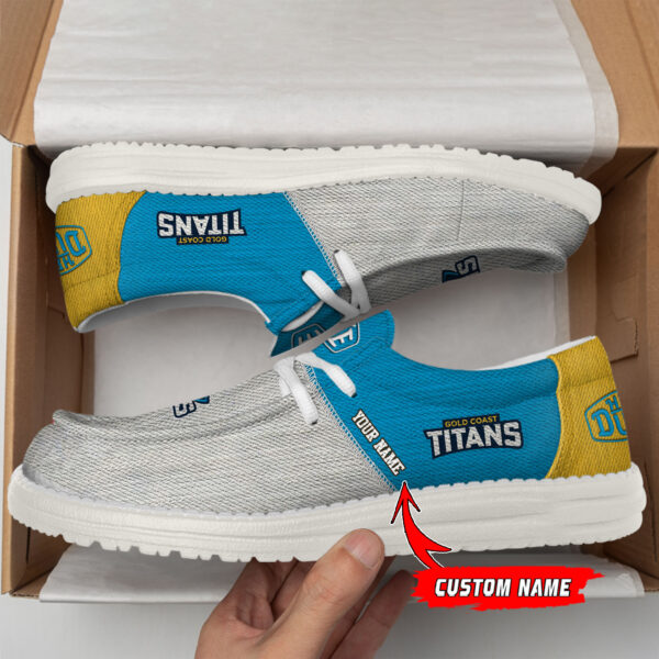 Tubopro Gold Coast Titans Personalized Hey Dude Shoes For Men And Women - Image 2
