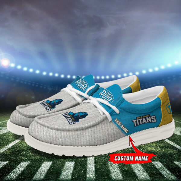 Tubopro Gold Coast Titans Personalized Hey Dude Shoes For Men And Women - Image 3