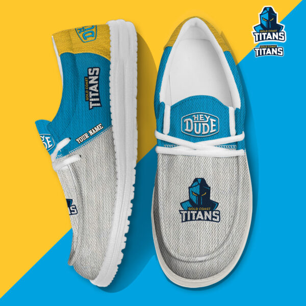 Tubopro Gold Coast Titans Personalized Hey Dude Shoes For Men And Women