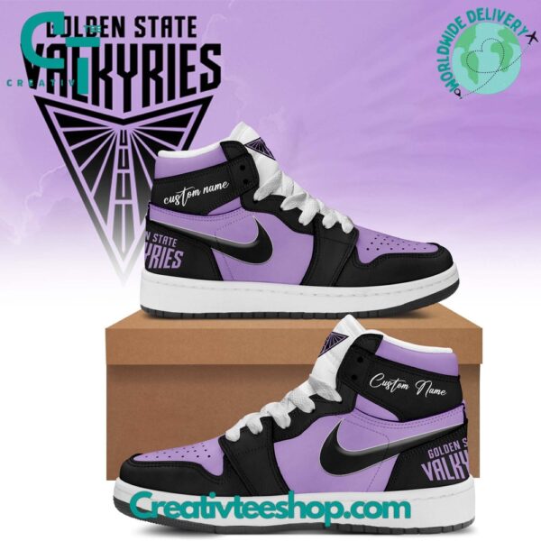 Tubopro Golden State Valkyries AJ1 High Sneakers Shoes For Men And Women