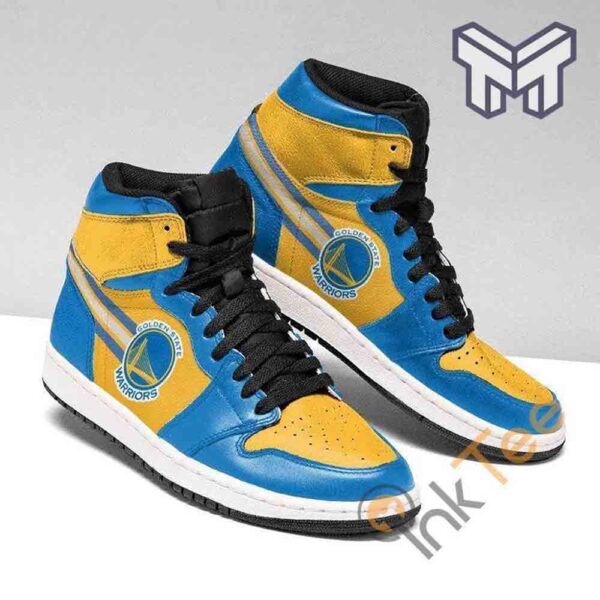Tubopro Golden State Warriors AJ1 High Sneakers Shoes For Men And Women