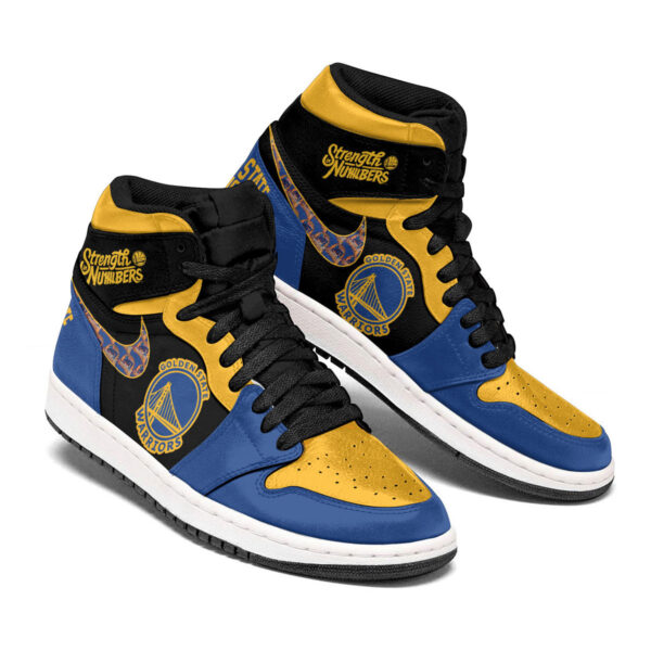 Tubopro Golden State Warriors AJ1 High Sneakers Shoes For Men And Women