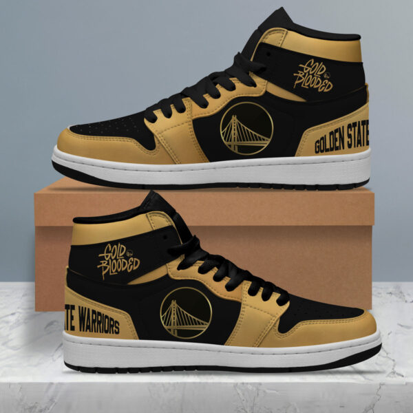 Tubopro Golden State Warriors AJ1 High Sneakers Shoes For Men And Women