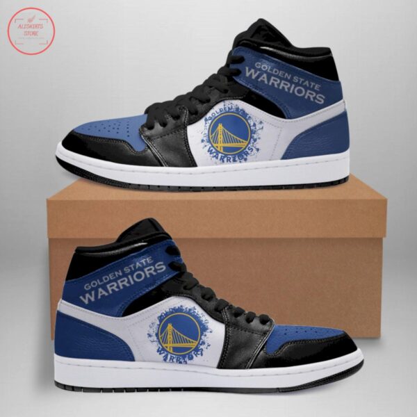 Tubopro Golden State Warriors NBA AJ1 High Sneakers Shoes For Men And Women