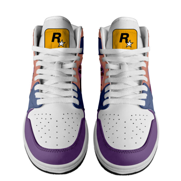 Tubopro Grand Theft Auto VI AJ1 High Sneakers Shoes For Men And Women - Image 2