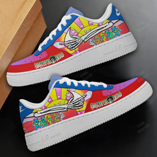 Tubopro Grateful Dead Air Low-Top Sneakers Shoes For Men And Women - Image 2