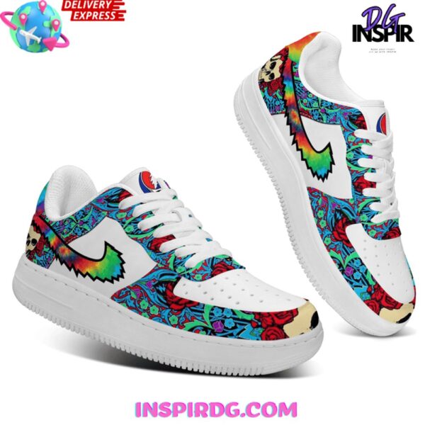 Tubopro Grateful Dead Air Low-Top Sneakers Shoes For Men And Women - Image 3