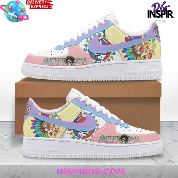 Tubopro Grateful Dead Air Low-Top Sneakers Shoes For Men And Women - Image 2