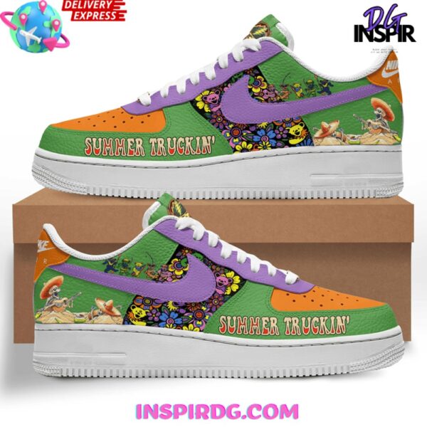 Tubopro Grateful Dead Air Low-Top Sneakers Shoes For Men And Women - Image 2