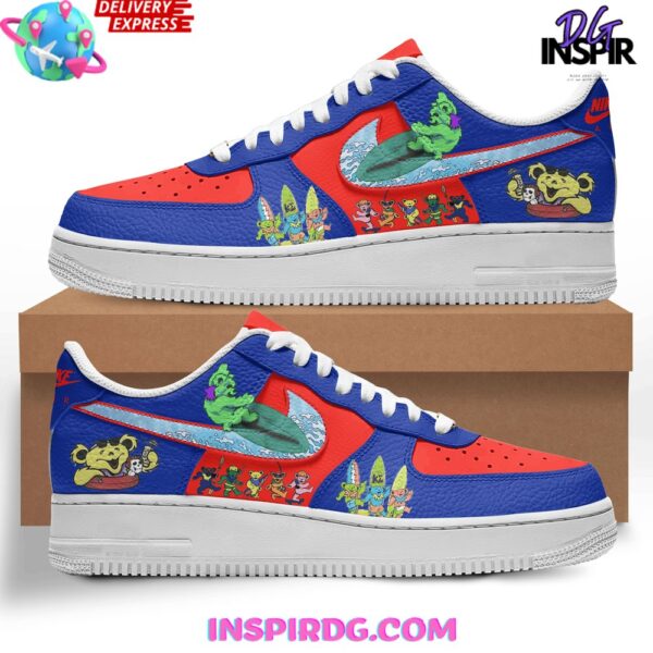 Tubopro Grateful Dead Air Low-Top Sneakers Shoes For Men And Women - Image 2