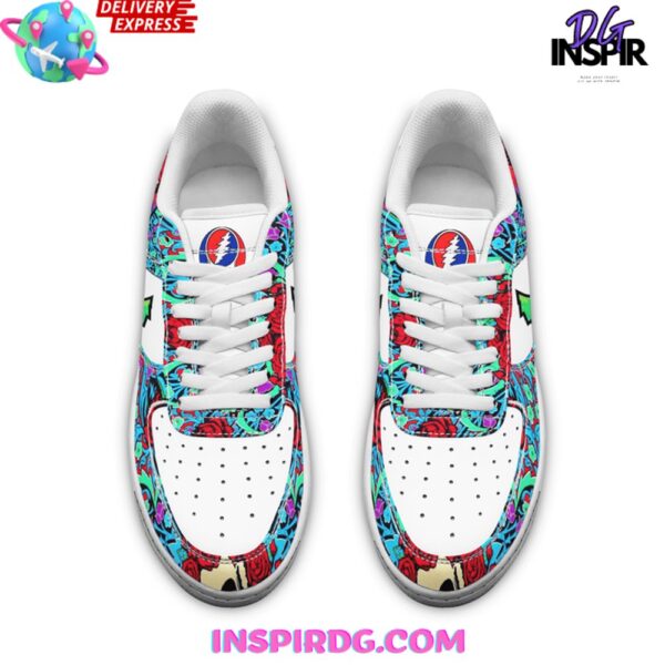 Tubopro Grateful Dead Air Low-Top Sneakers Shoes For Men And Women - Image 4