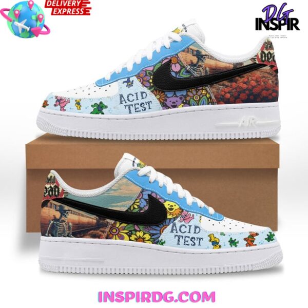 Tubopro Grateful Dead Air Low-Top Sneakers Shoes For Men And Women - Image 2