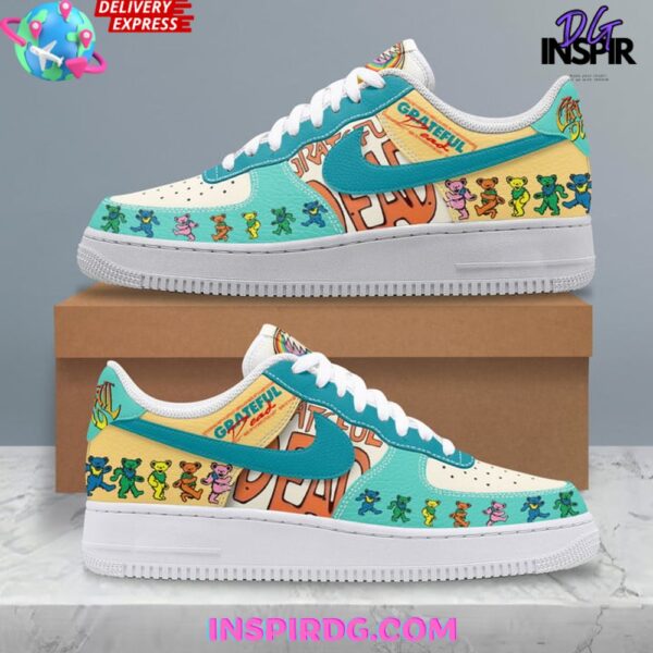 Tubopro Grateful Dead Air Low-Top Sneakers Shoes For Men And Women - Image 2