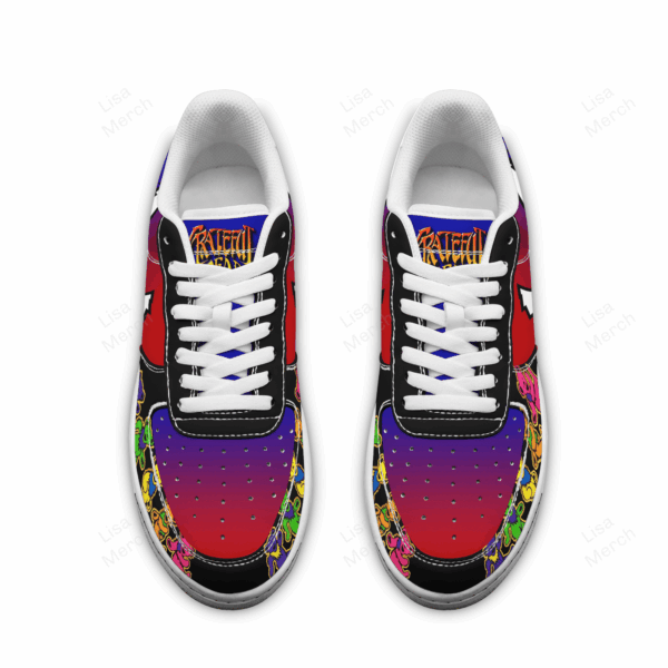 Tubopro Grateful Dead Air Low-Top Sneakers Shoes For Men And Women - Image 3