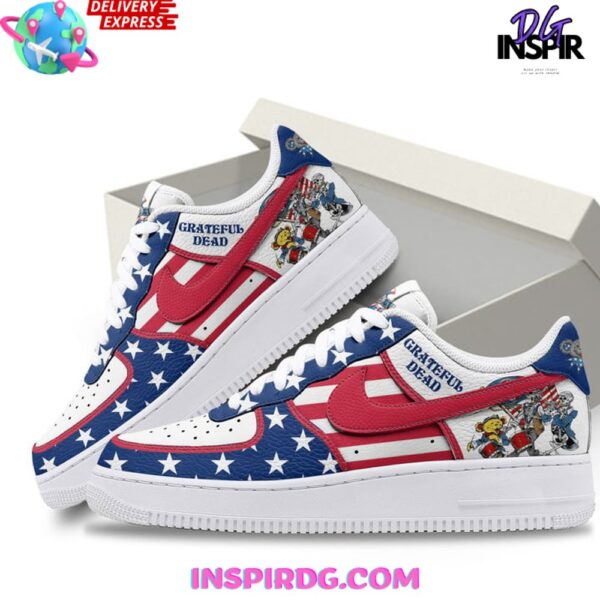 Tubopro Grateful Dead Air Low-Top Sneakers Shoes For Men And Women - Image 2