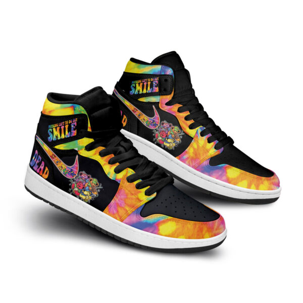 Tubopro Grateful Dead AJ1 High Sneakers Shoes For Men And Women - Image 2
