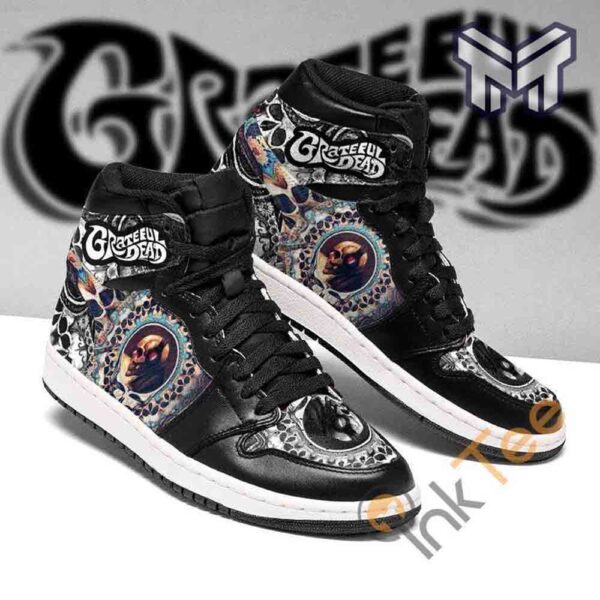 Tubopro Grateful Dead AJ1 High Sneakers Shoes For Men And Women - Image 2