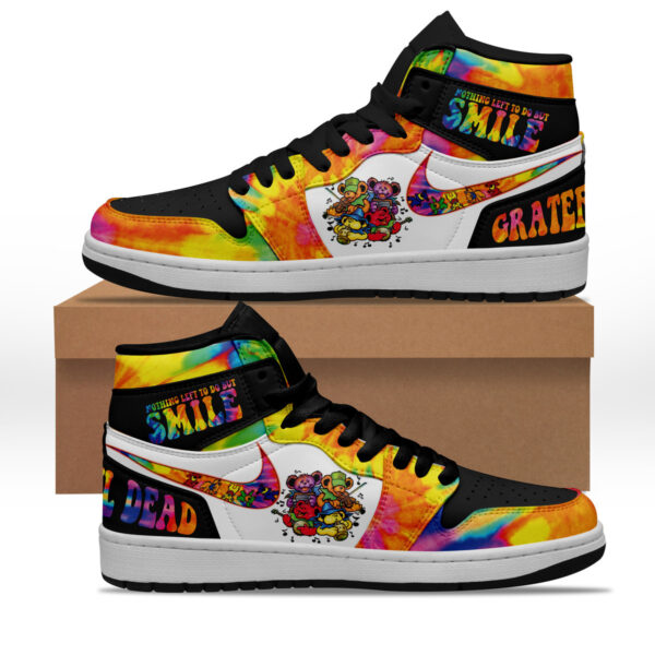 Tubopro Grateful Dead AJ1 High Sneakers Shoes For Men And Women