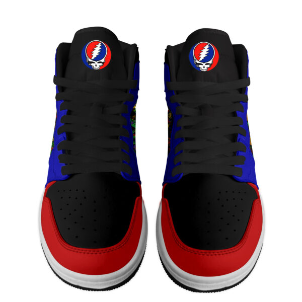 Tubopro Grateful Dead AJ1 High Sneakers Shoes For Men And Women - Image 2