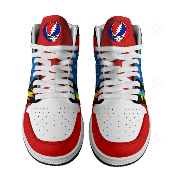 Tubopro Grateful Dead AJ1 High Sneakers Shoes For Men And Women - Image 2