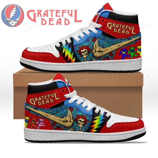 Tubopro Grateful Dead AJ1 High Sneakers Shoes For Men And Women