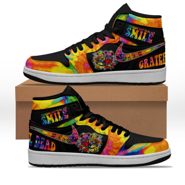 Tubopro Grateful Dead AJ1 High Sneakers Shoes For Men And Women