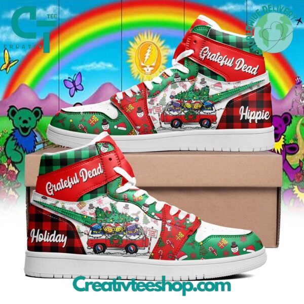 Tubopro Grateful Dead AJ1 High Sneakers Shoes For Men And Women
