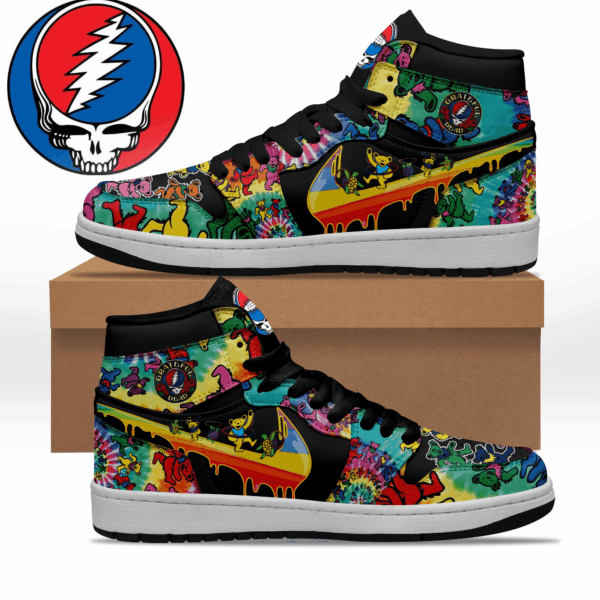Tubopro Grateful Dead AJ1 High Sneakers Shoes For Men And Women