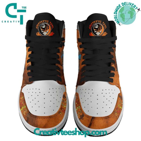 Tubopro Grateful Dead AJ1 High Sneakers Shoes For Men And Women - Image 3