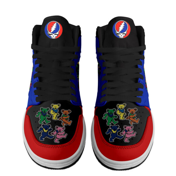 Tubopro Grateful Dead AJ1 High Sneakers Shoes For Men And Women - Image 2