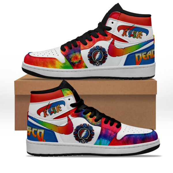 Tubopro Grateful Dead AJ1 High Sneakers Shoes For Men And Women
